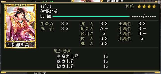 軍神の能力特性